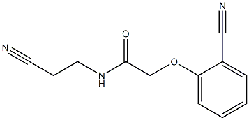 N-(2-cyanoethyl)-2-(2-cyanophenoxy)acetamide Struktur