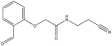 N-(2-cyanoethyl)-2-(2-formylphenoxy)acetamide Struktur