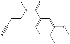 N-(2-cyanoethyl)-3-methoxy-N,4-dimethylbenzamide Struktur