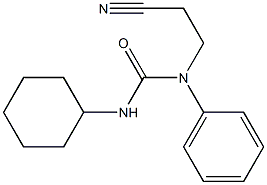 N-(2-cyanoethyl)-N'-cyclohexyl-N-phenylurea Struktur