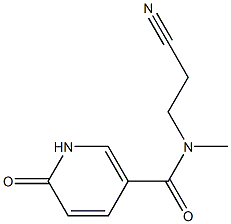 N-(2-cyanoethyl)-N-methyl-6-oxo-1,6-dihydropyridine-3-carboxamide Struktur