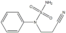 N-(2-cyanoethyl)-N-phenylsulfamide Struktur