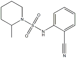 N-(2-cyanophenyl)-2-methylpiperidine-1-sulfonamide Struktur