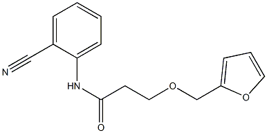 N-(2-cyanophenyl)-3-(furan-2-ylmethoxy)propanamide Struktur