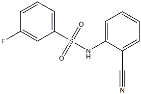 N-(2-cyanophenyl)-3-fluorobenzenesulfonamide Struktur