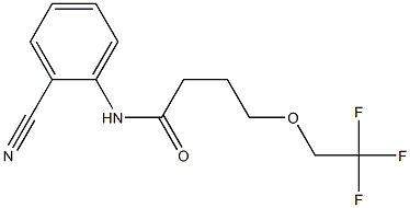 N-(2-cyanophenyl)-4-(2,2,2-trifluoroethoxy)butanamide Struktur