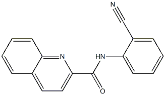 N-(2-cyanophenyl)quinoline-2-carboxamide Struktur