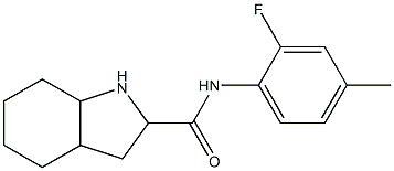 N-(2-fluoro-4-methylphenyl)-octahydro-1H-indole-2-carboxamide Struktur