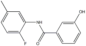 N-(2-fluoro-5-methylphenyl)-3-hydroxybenzamide Struktur