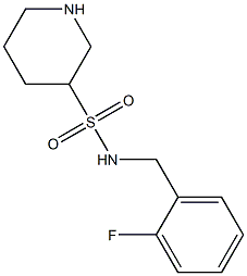 N-(2-fluorobenzyl)piperidine-3-sulfonamide Struktur