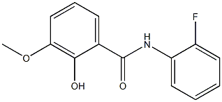 N-(2-fluorophenyl)-2-hydroxy-3-methoxybenzamide Struktur