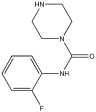 N-(2-fluorophenyl)piperazine-1-carboxamide Struktur