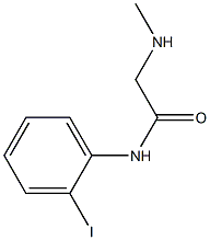 N-(2-iodophenyl)-2-(methylamino)acetamide Struktur