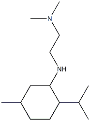 N'-(2-isopropyl-5-methylcyclohexyl)-N,N-dimethylethane-1,2-diamine Struktur