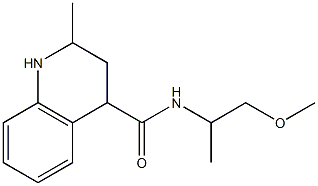 N-(2-methoxy-1-methylethyl)-2-methyl-1,2,3,4-tetrahydroquinoline-4-carboxamide Struktur