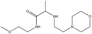 N-(2-methoxyethyl)-2-{[2-(morpholin-4-yl)ethyl]amino}propanamide Struktur