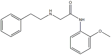 N-(2-methoxyphenyl)-2-[(2-phenylethyl)amino]acetamide Struktur