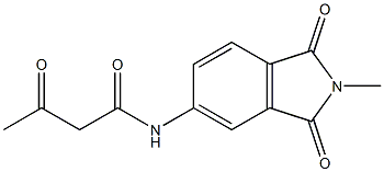 N-(2-methyl-1,3-dioxo-2,3-dihydro-1H-isoindol-5-yl)-3-oxobutanamide Struktur