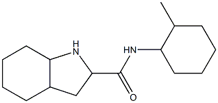 N-(2-methylcyclohexyl)octahydro-1H-indole-2-carboxamide Struktur