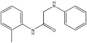 N-(2-methylphenyl)-2-(phenylamino)acetamide Struktur