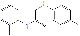 N-(2-methylphenyl)-2-[(4-methylphenyl)amino]acetamide Struktur