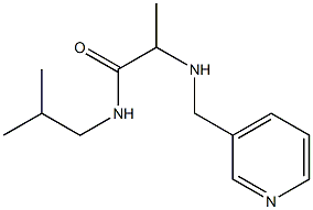 N-(2-methylpropyl)-2-[(pyridin-3-ylmethyl)amino]propanamide Struktur