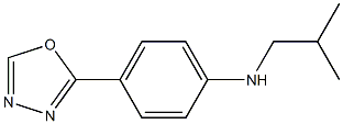 N-(2-methylpropyl)-4-(1,3,4-oxadiazol-2-yl)aniline Struktur