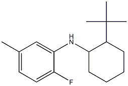 N-(2-tert-butylcyclohexyl)-2-fluoro-5-methylaniline Struktur