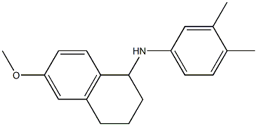 N-(3,4-dimethylphenyl)-6-methoxy-1,2,3,4-tetrahydronaphthalen-1-amine Struktur