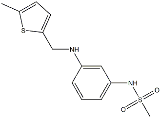 N-(3-{[(5-methylthiophen-2-yl)methyl]amino}phenyl)methanesulfonamide Struktur