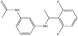 N-(3-{[1-(2,6-difluorophenyl)ethyl]amino}phenyl)acetamide Struktur