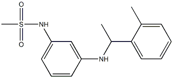 N-(3-{[1-(2-methylphenyl)ethyl]amino}phenyl)methanesulfonamide Struktur