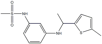 N-(3-{[1-(5-methylthiophen-2-yl)ethyl]amino}phenyl)methanesulfonamide Struktur