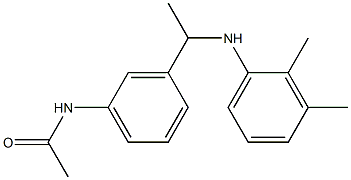 N-(3-{1-[(2,3-dimethylphenyl)amino]ethyl}phenyl)acetamide Struktur