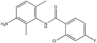 N-(3-amino-2,6-dimethylphenyl)-2-chloro-4-fluorobenzamide Struktur