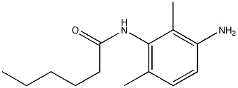 N-(3-amino-2,6-dimethylphenyl)hexanamide Struktur