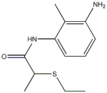 N-(3-amino-2-methylphenyl)-2-(ethylsulfanyl)propanamide Struktur