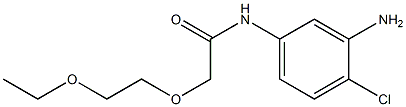 N-(3-amino-4-chlorophenyl)-2-(2-ethoxyethoxy)acetamide Struktur