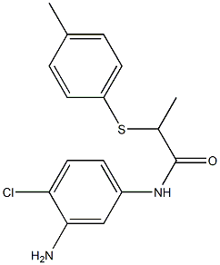 N-(3-amino-4-chlorophenyl)-2-[(4-methylphenyl)sulfanyl]propanamide Struktur