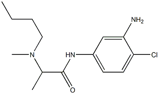 N-(3-amino-4-chlorophenyl)-2-[butyl(methyl)amino]propanamide Struktur