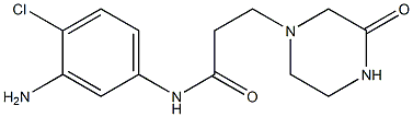 N-(3-amino-4-chlorophenyl)-3-(3-oxopiperazin-1-yl)propanamide Struktur