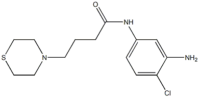 N-(3-amino-4-chlorophenyl)-4-(thiomorpholin-4-yl)butanamide Struktur