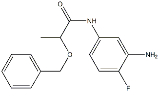 N-(3-amino-4-fluorophenyl)-2-(benzyloxy)propanamide Struktur