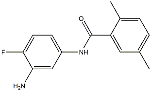 N-(3-amino-4-fluorophenyl)-2,5-dimethylbenzamide Struktur