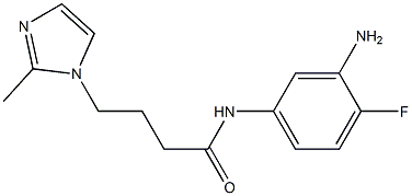 N-(3-amino-4-fluorophenyl)-4-(2-methyl-1H-imidazol-1-yl)butanamide Struktur