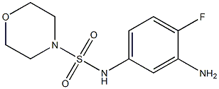 N-(3-amino-4-fluorophenyl)morpholine-4-sulfonamide Struktur