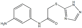 N-(3-aminophenyl)-2-(1H-1,2,4-triazol-5-ylsulfanyl)acetamide Struktur