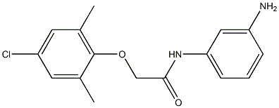 N-(3-aminophenyl)-2-(4-chloro-2,6-dimethylphenoxy)acetamide Struktur