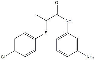 N-(3-aminophenyl)-2-[(4-chlorophenyl)sulfanyl]propanamide Struktur