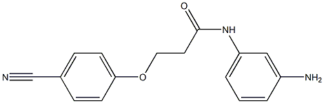 N-(3-aminophenyl)-3-(4-cyanophenoxy)propanamide Struktur